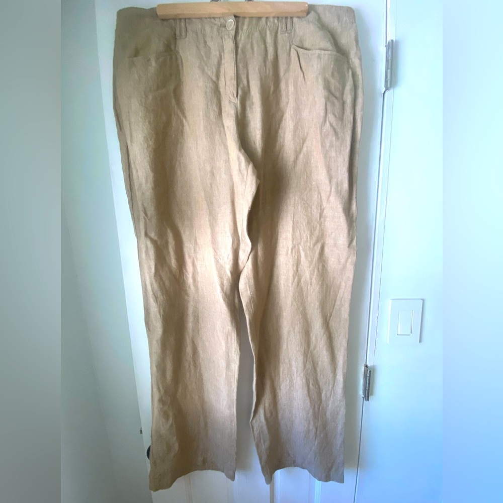 Brax NWT100% linen pants , German luxury brand , sz XL/ 36/32